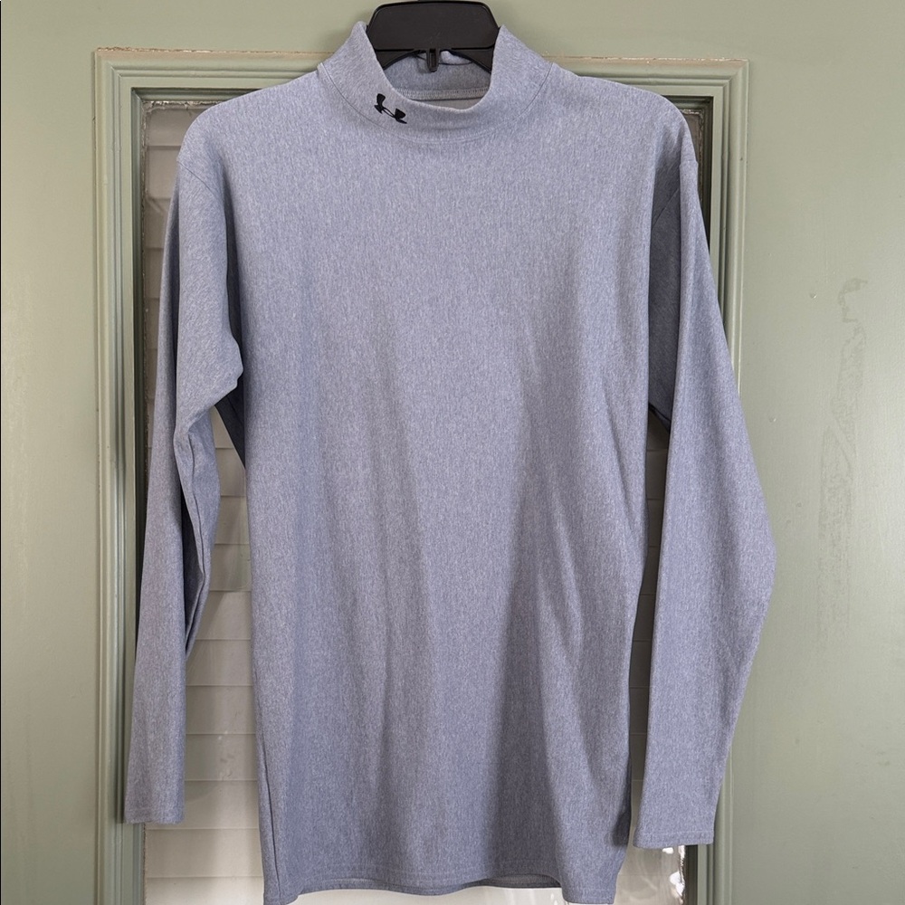 Under Armour Heathered Blue Turtleneck Long Sleeve